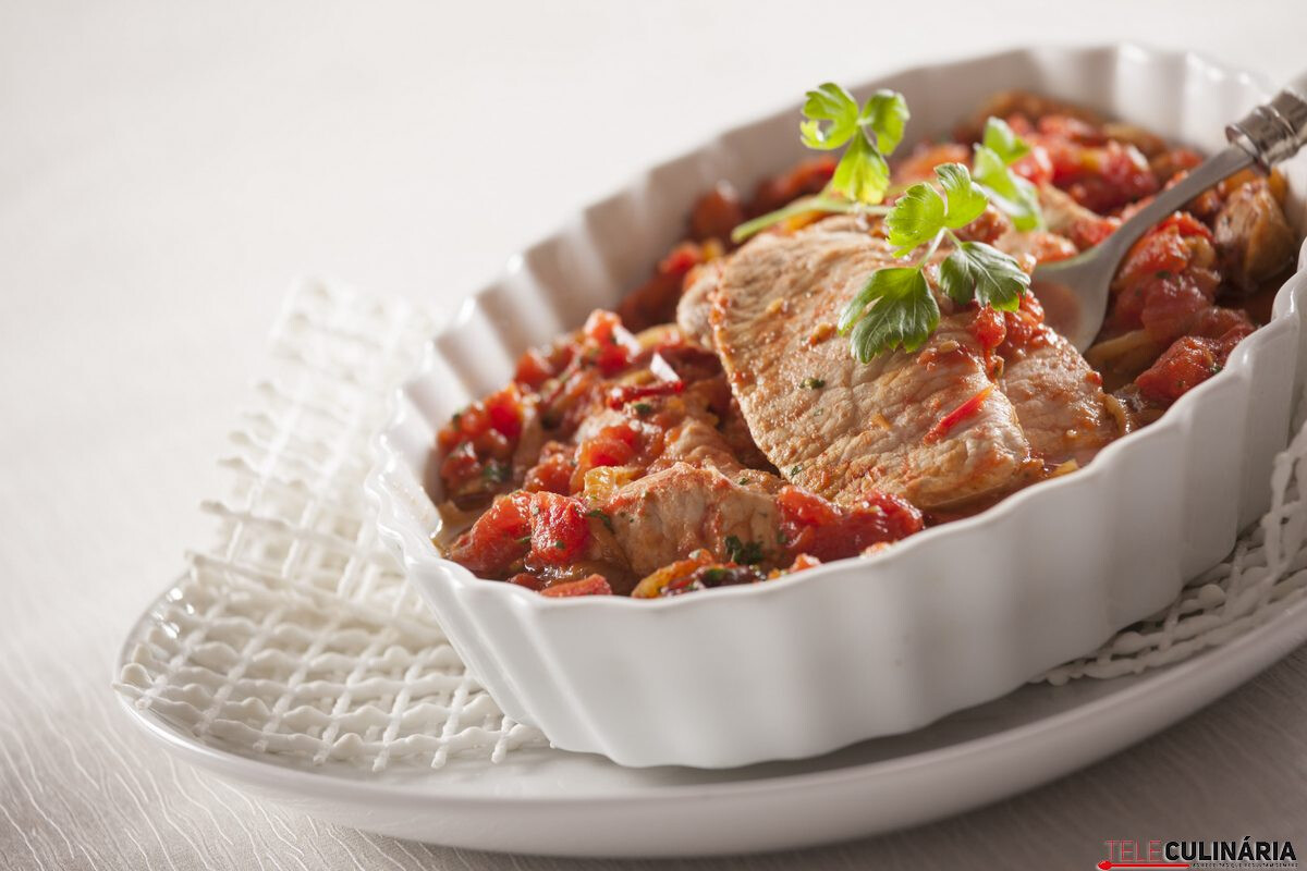 Lombo de porco fatiado