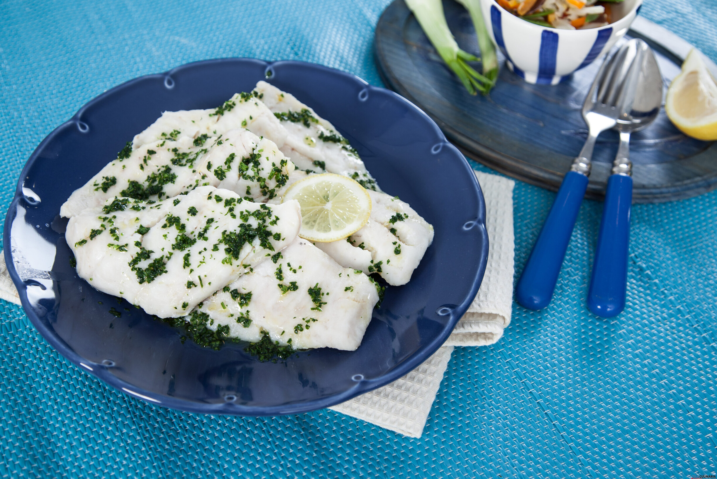 Filetes de peixe com legumes (robot de cozinha)