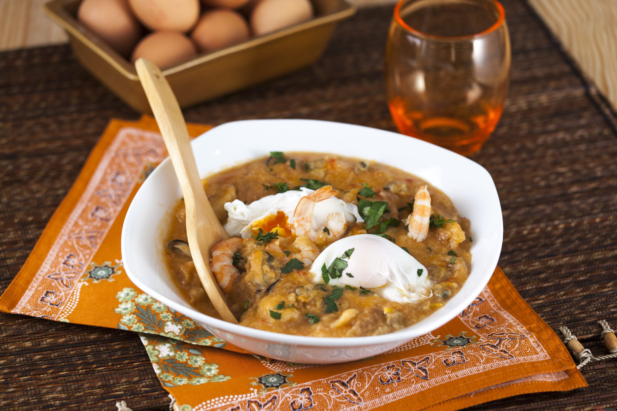 Açorda de marisco e ovo