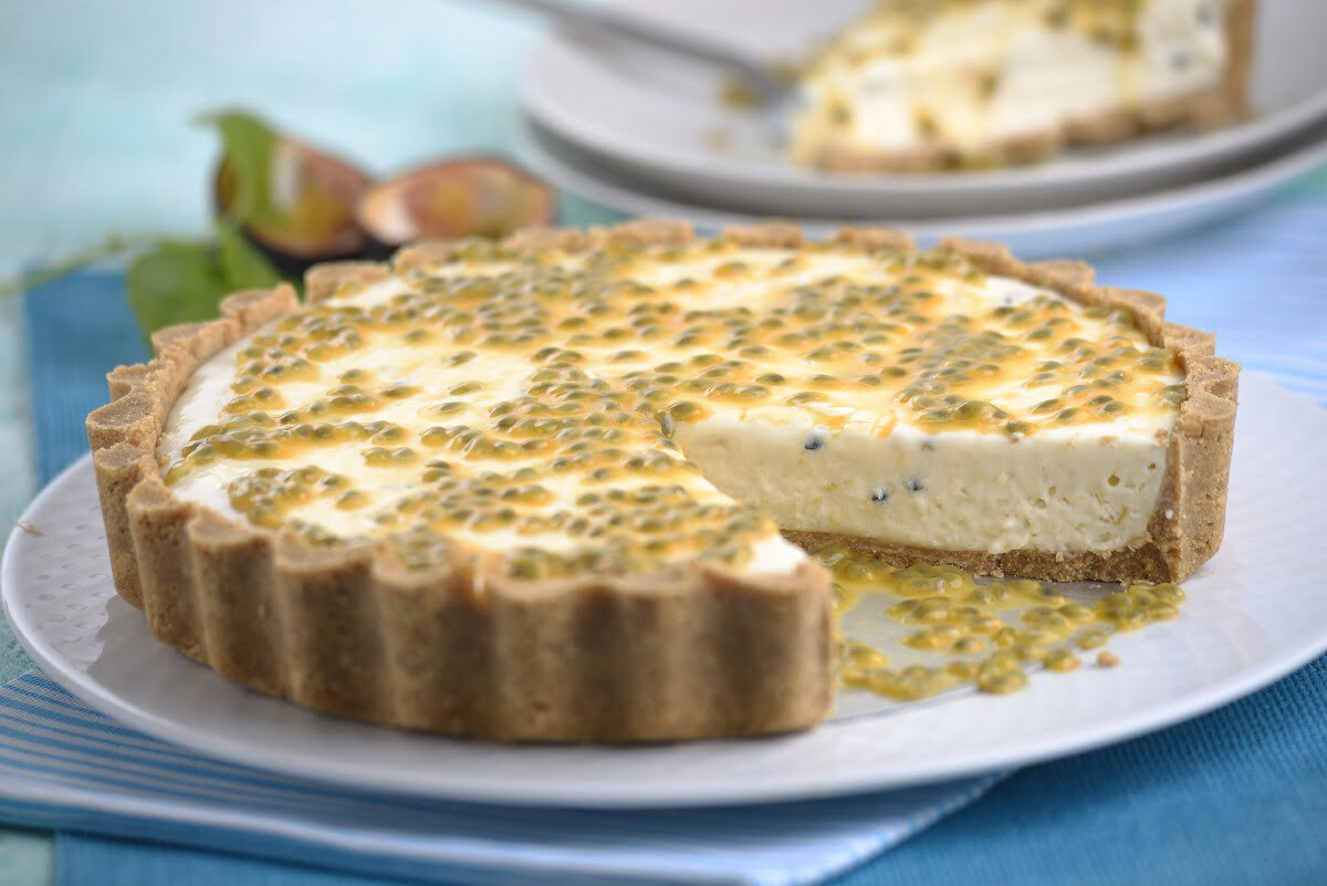 Receita de tarte de maracujá (robot de cozinha)