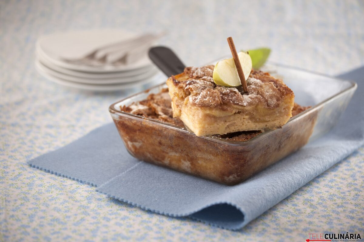 Tabuleiro de maçã com canela