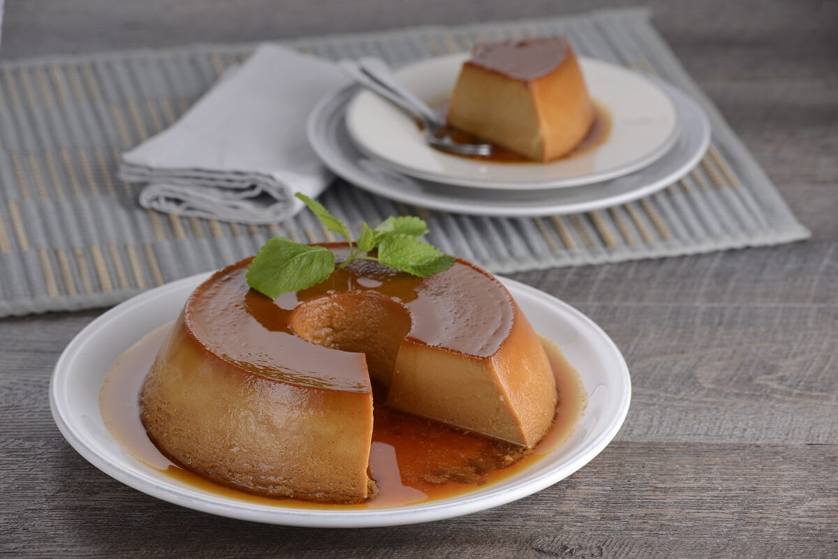 Pudim de leite condensado com caramelo (robot de cozinha)