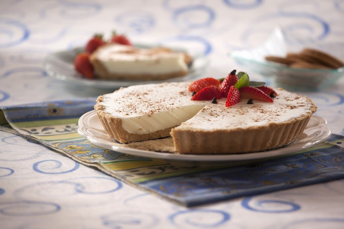 Tarte de iogurte e leite condensado (robot de cozinha)