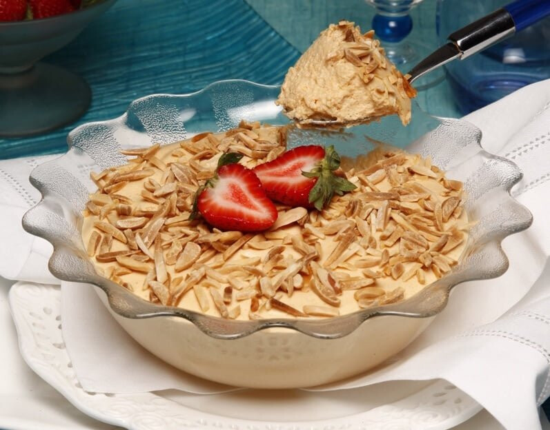 Mousse de açúcar queimado