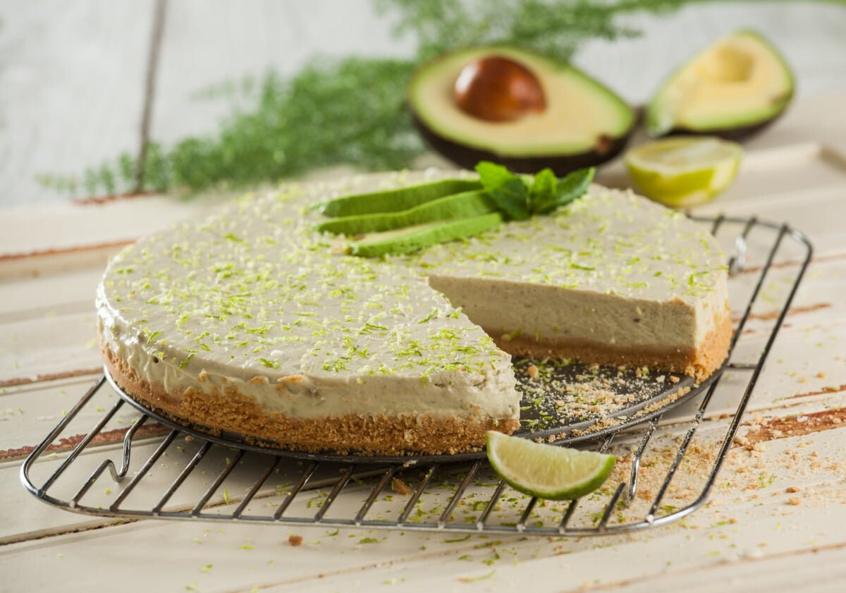 Cheesecake de abacate e lima