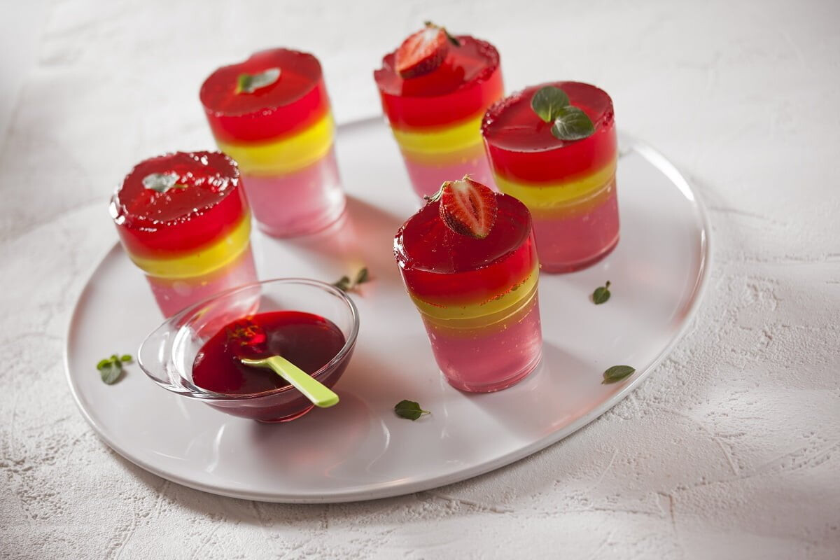 Vasinhos de gelatina