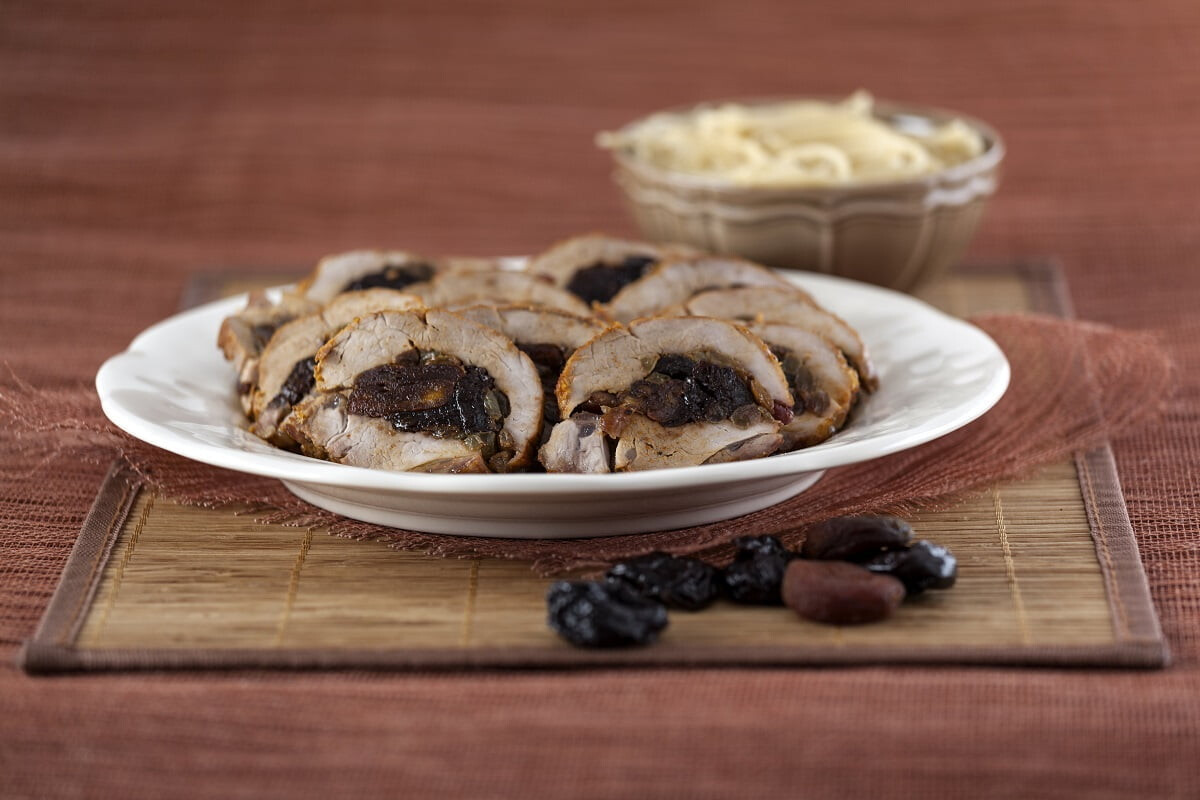 Lombinho de porco com fruta seca