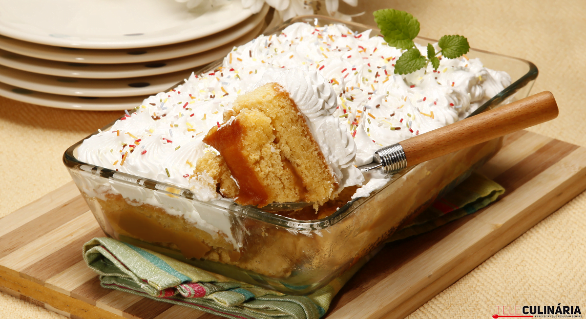 Pão-de-ló no microondas