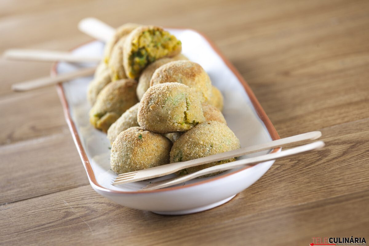 Croquetes de legumes no forno