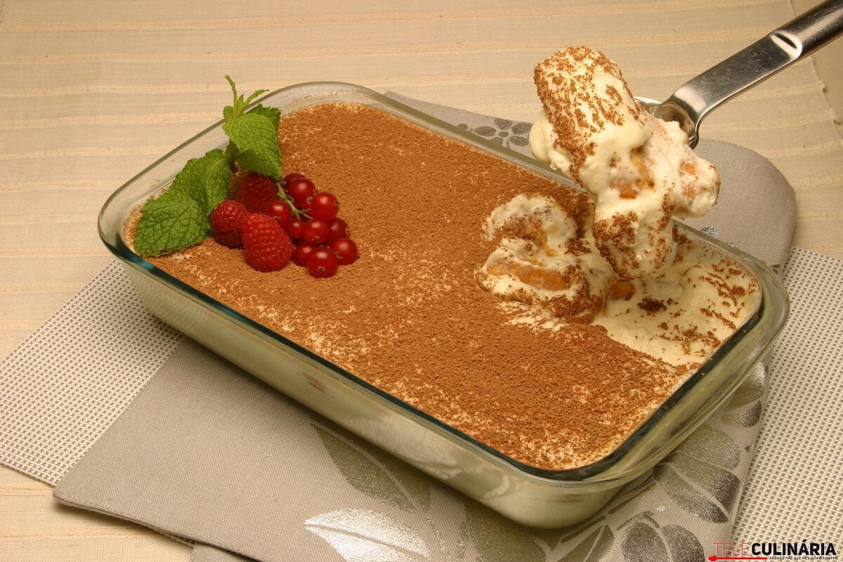 Tiramisú enformado (robot de cozinha)