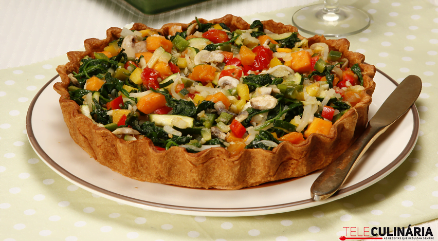Tarte de legumes salteados