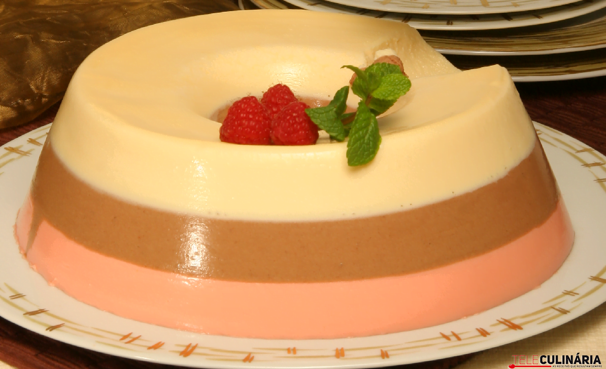 Bavaroise em três camadas