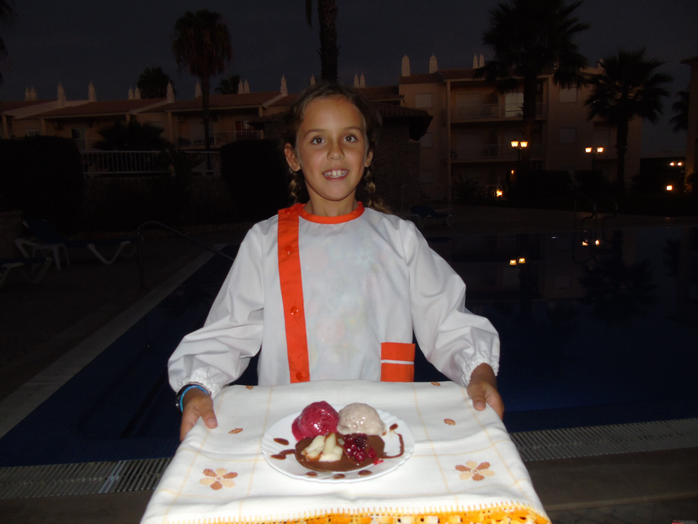 Crepes de Alfarroba com Gelados de fruta saudável