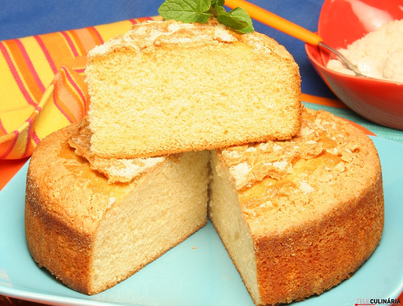 Bolo de açúcar amarelo (robot de cozinha)