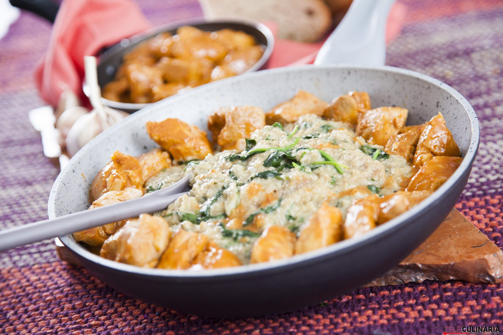 Migas com carne temperada