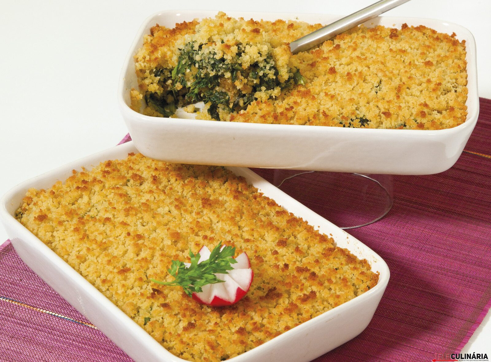 Alheira de bacalhau com picadinho de broa