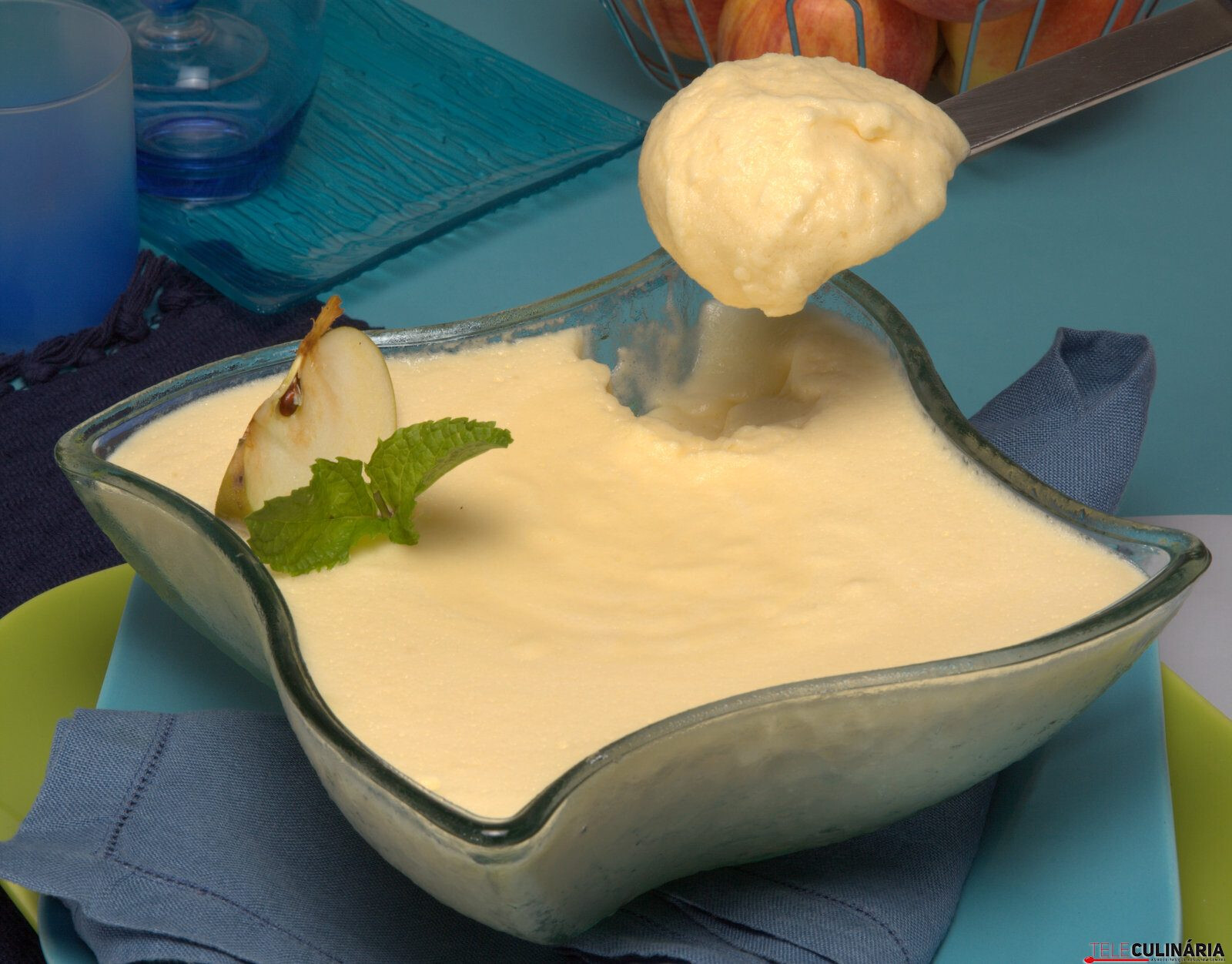 Delícia de maçã reineta com ananás