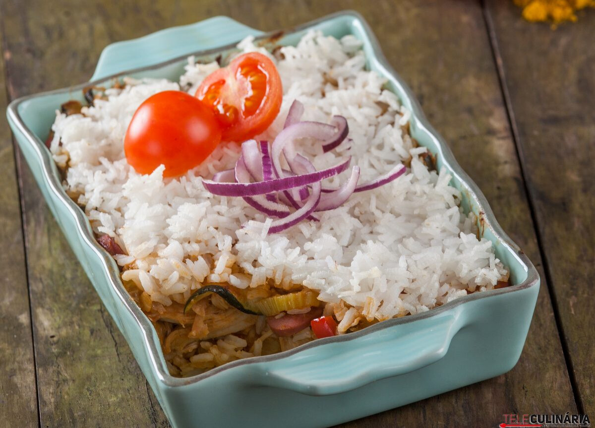 Arroz de frango tradicional