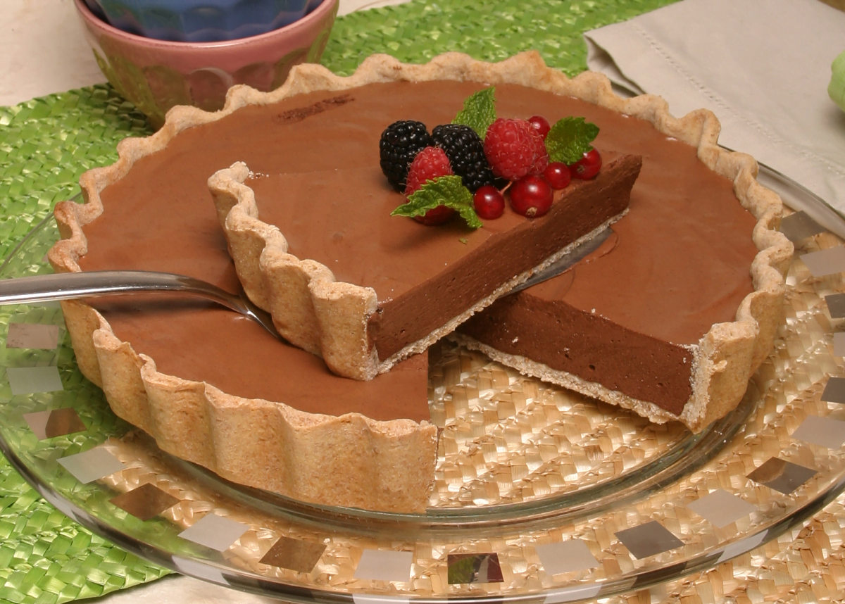 Tarte de chocolate light