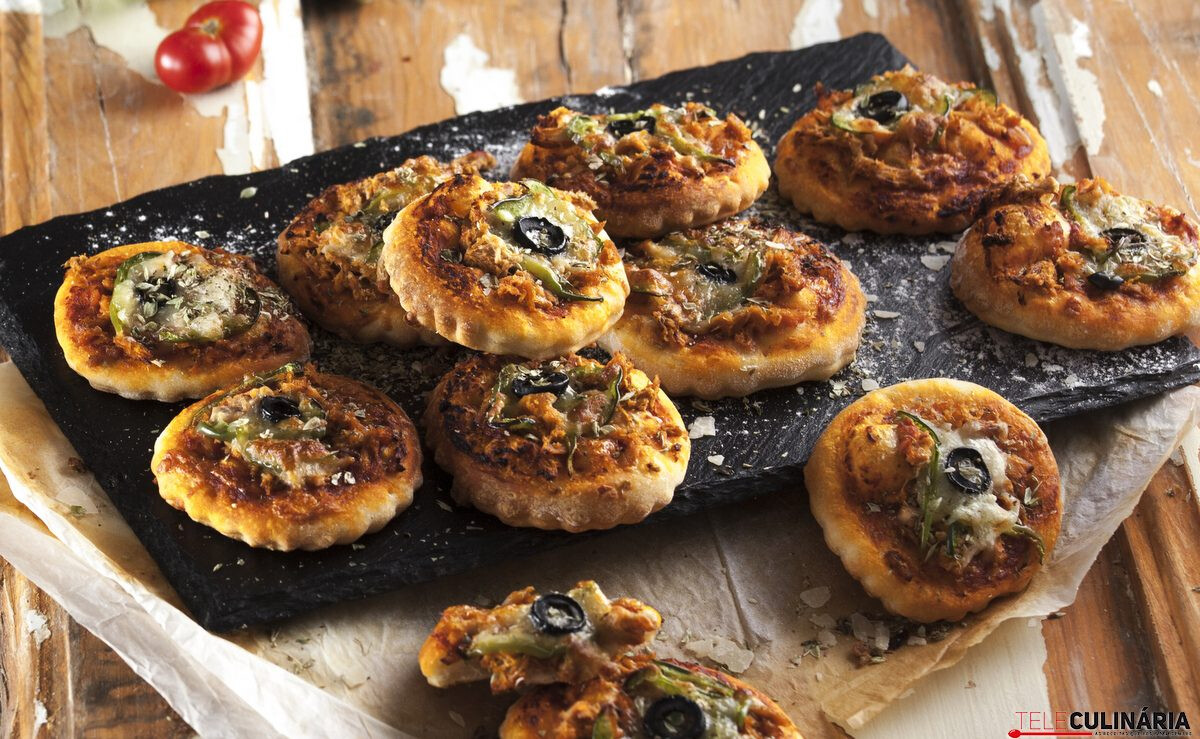Mini pizzas de atum