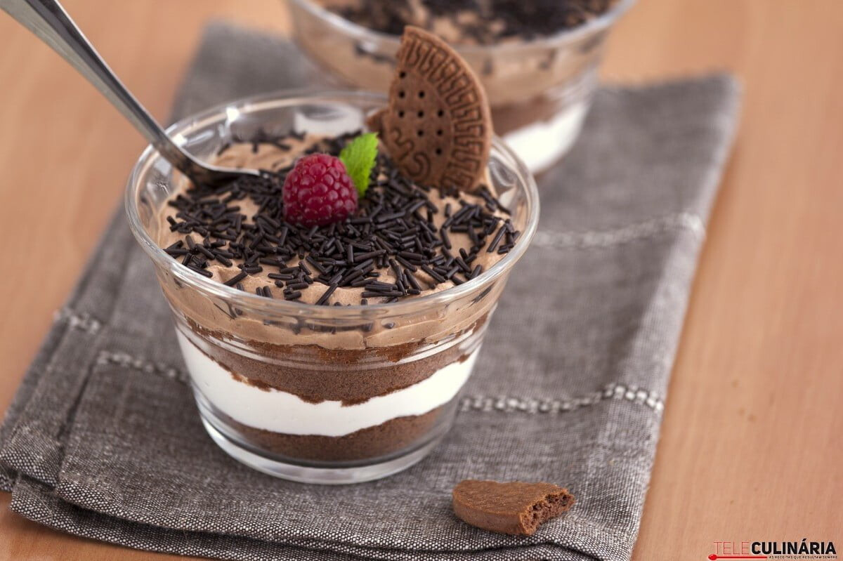 Delícia de bolachas de chocolate