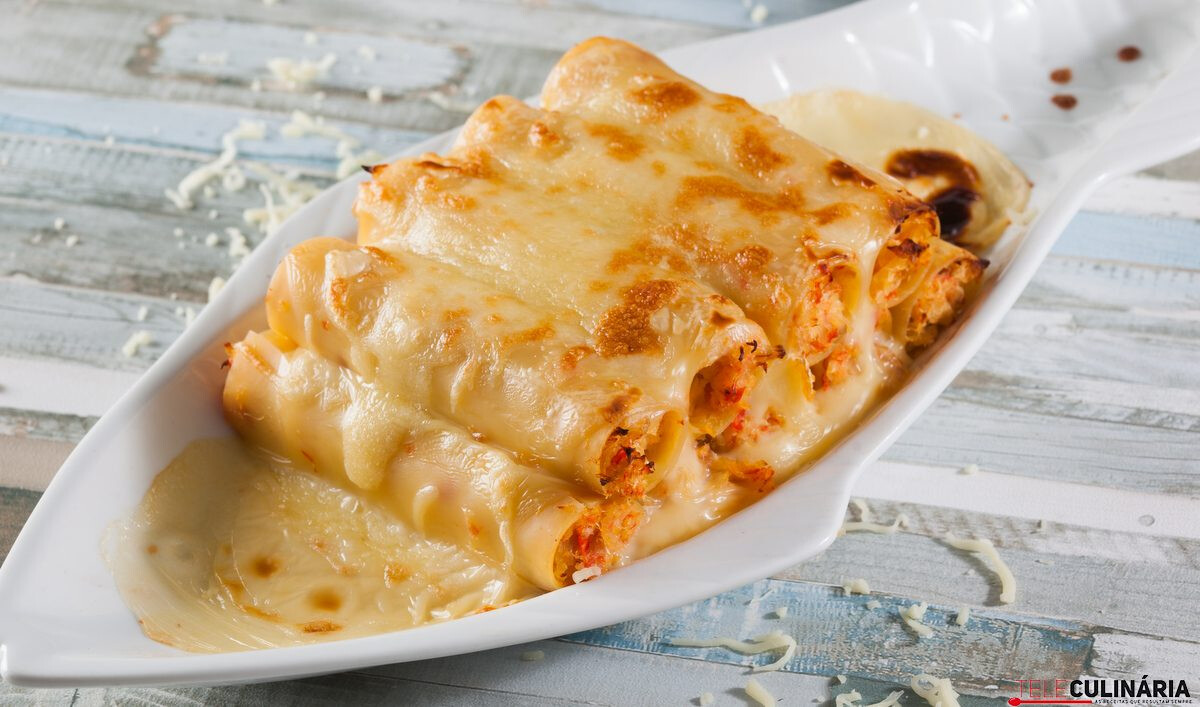 Canelones de bacalhau (robot de cozinha)