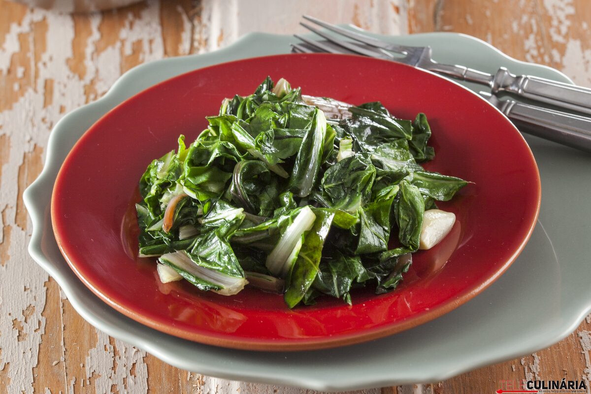 Acelgas salteadas - receita 5 estrelas