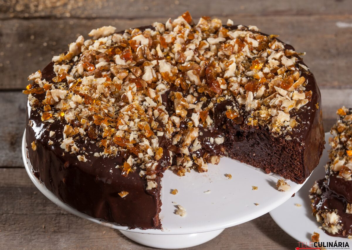 Bolo clássico de chocolate