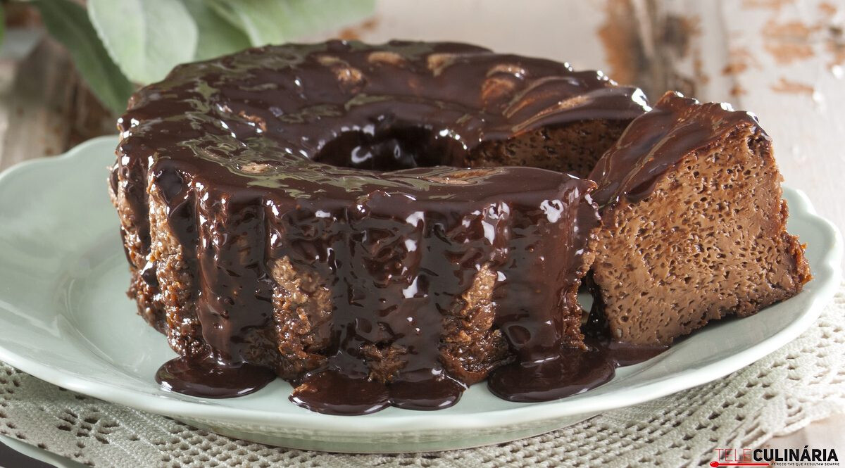 Pudim de chocolate caseiro