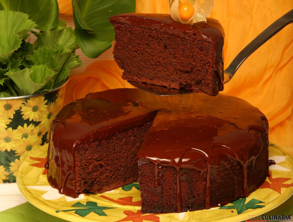 Bolo de chocolate com cerveja preta