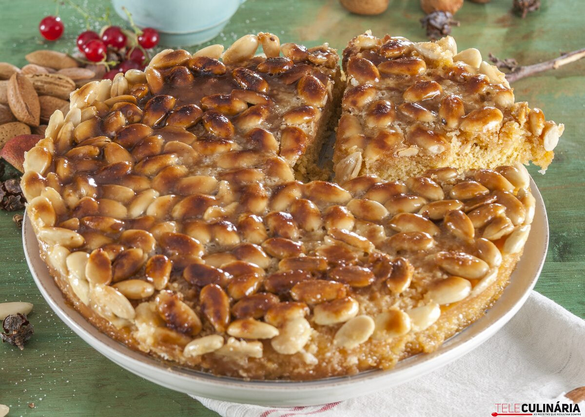 Receita de tarte de amêndoa