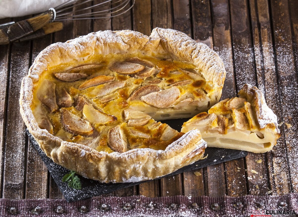 Tarte de pera rústica