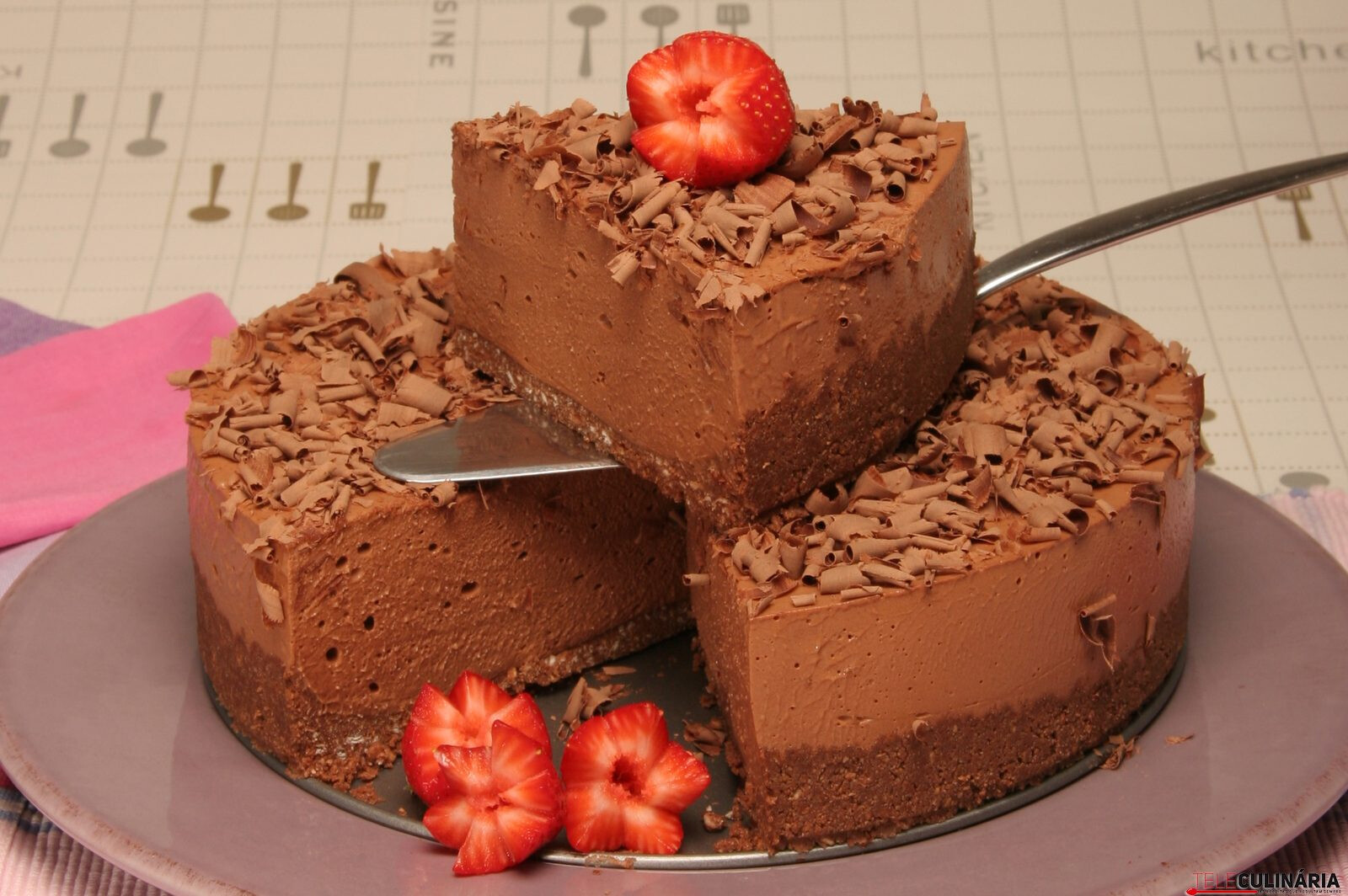 Receita de cheesecake de chocolate