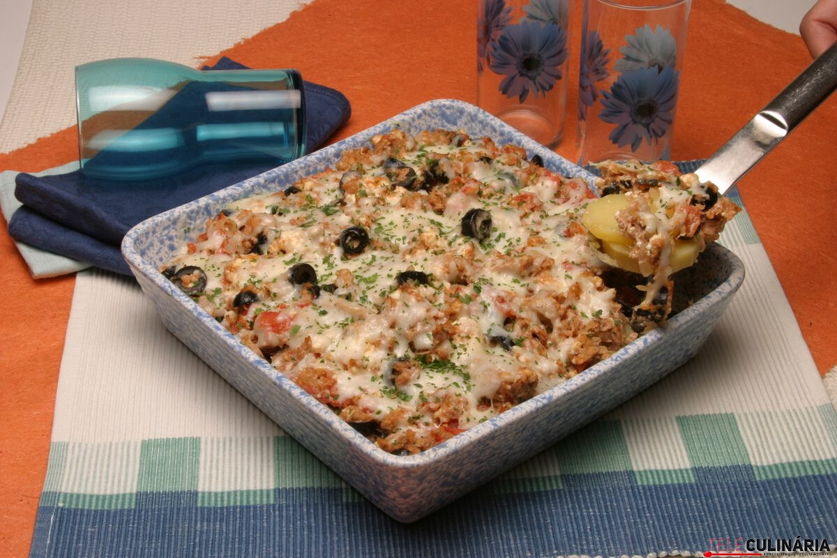 Receita de tabuleiro de atum com requeijão