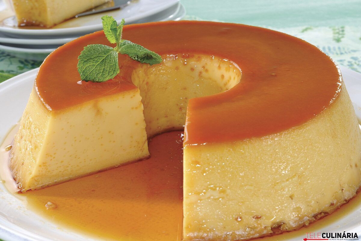 Receita de pudim flan com adoçante