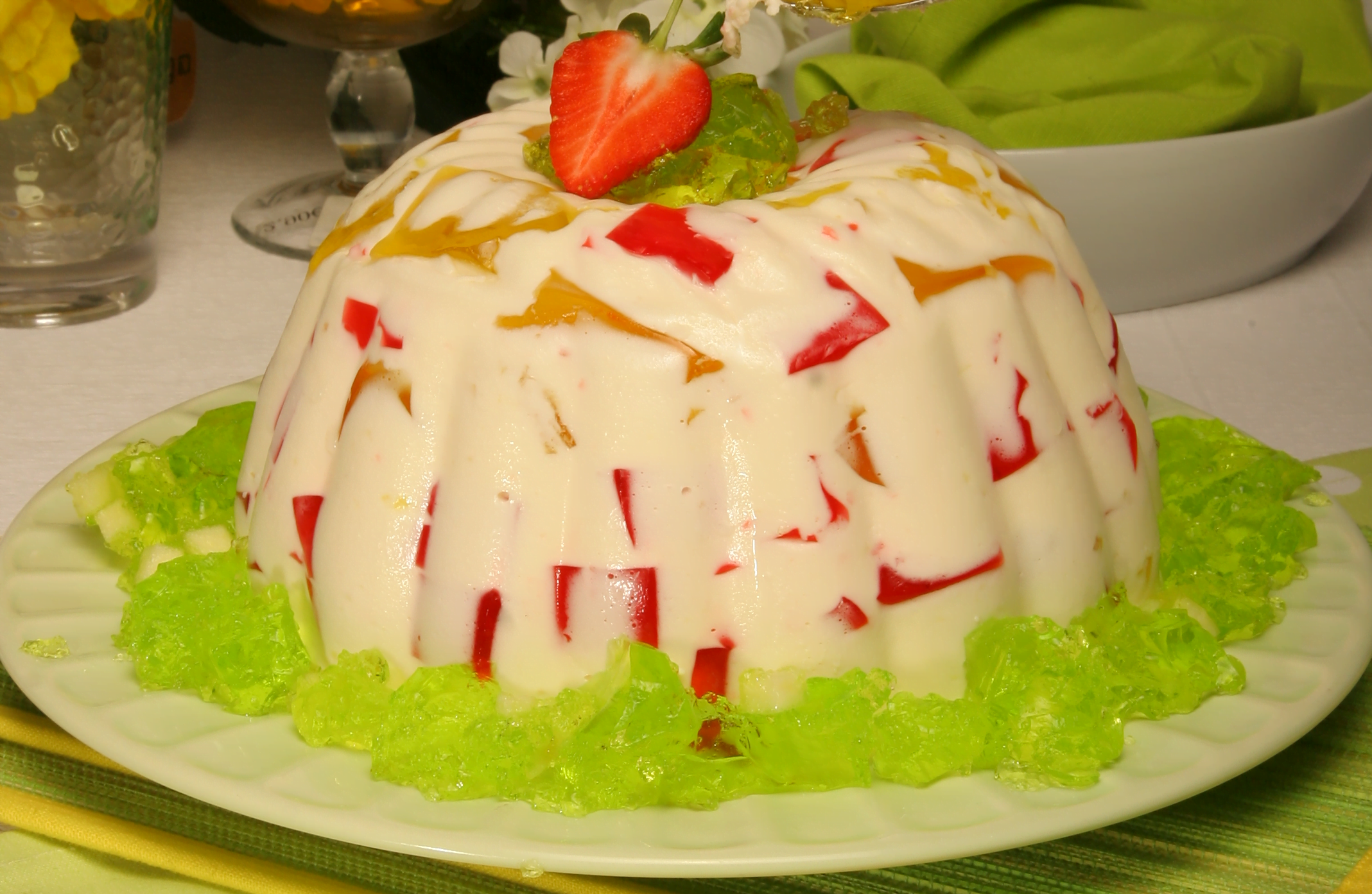 Delícia fresca de gelatina