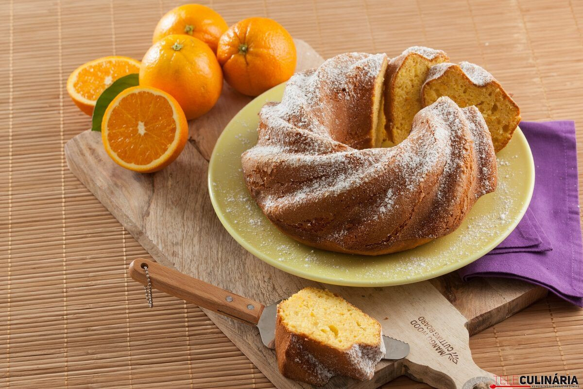 Receita de bolo de laranja fácil