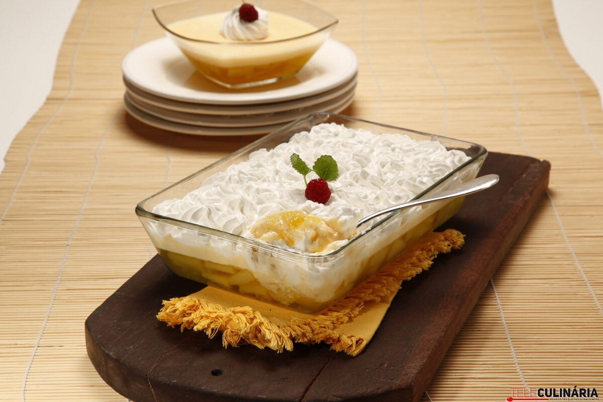 Delícia cremosa de ananás