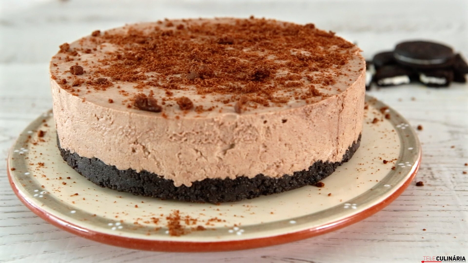 Cheesecake cremoso de chocolate