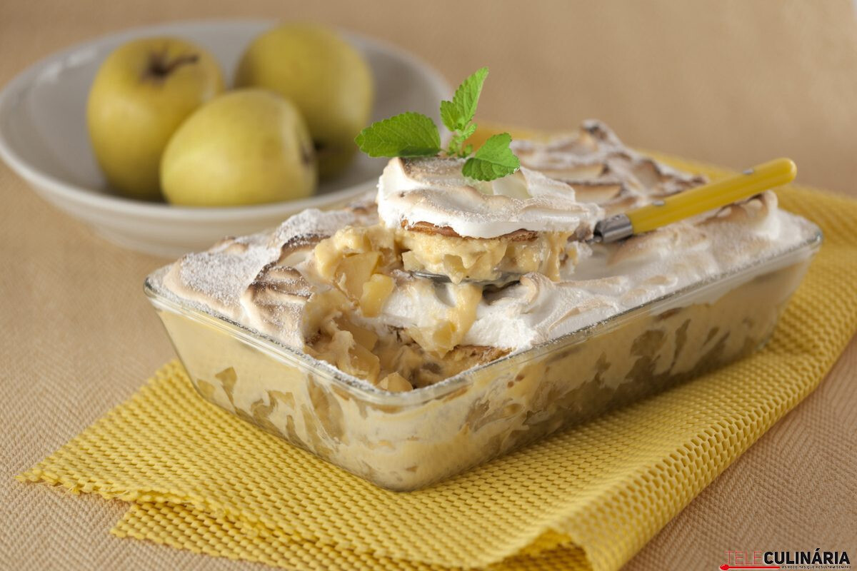 Delícia de maçã gratinada