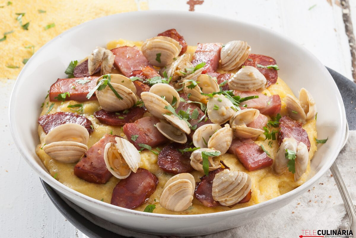 Xerém de amêijoas fácil