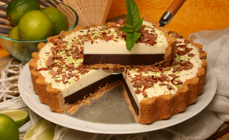 Frio de chocolate e limão