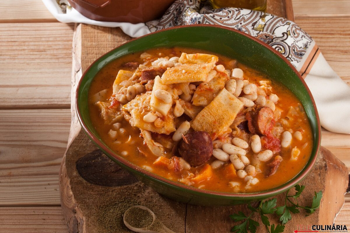 Dobrada com feijão branco