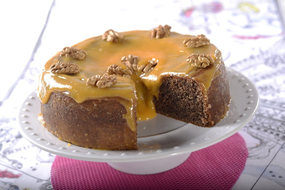 Bolo de noz e doce de ovos (robot de cozinha)