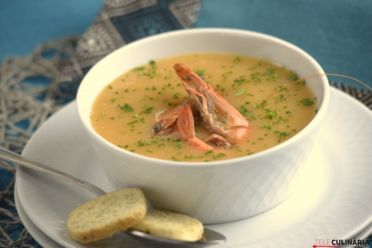 Creme de camarões