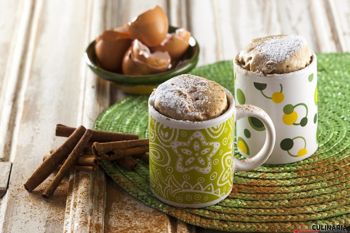 Receita de bolo de caneca simples