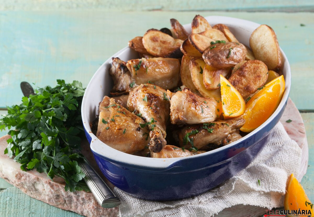 Galinha corada à moda da Bairrada