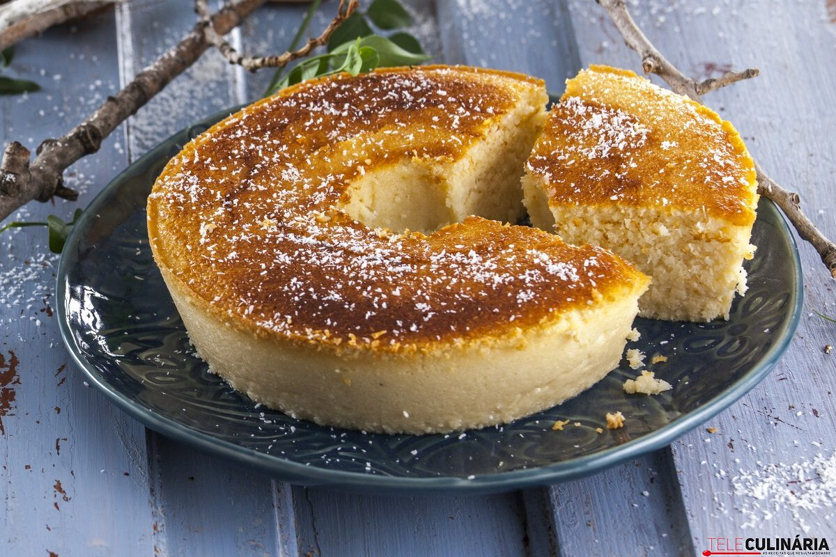 Receita de bolo pudim de coco