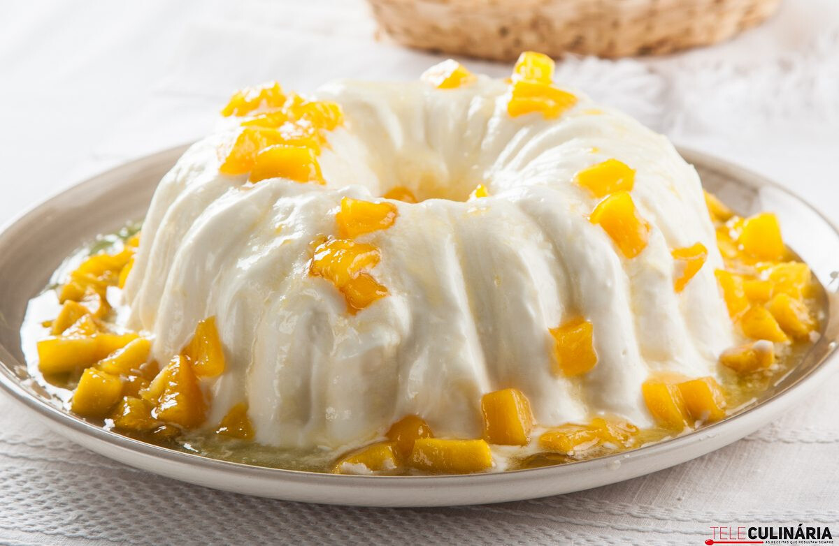 Delícia de iogurte e nectarinas