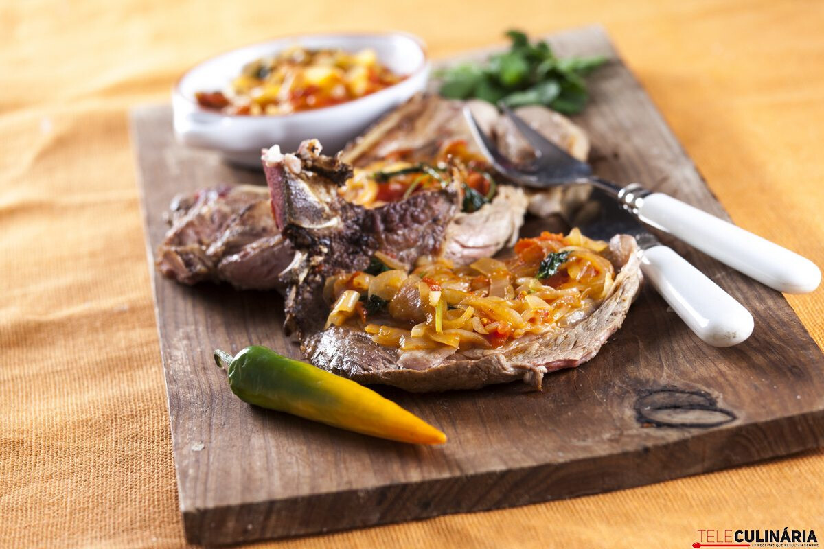 Costeletas de vitela de Portalegre